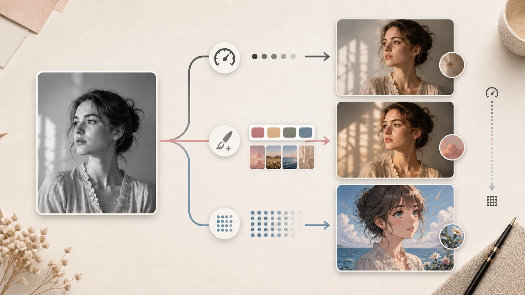 AI image colorizer model guide for photo, creative, and manga results.
