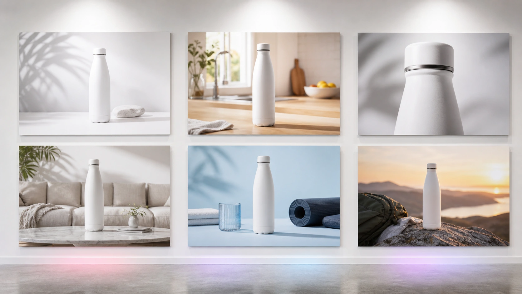 AI ad creative variation matrix for background, lighting, composition, and format