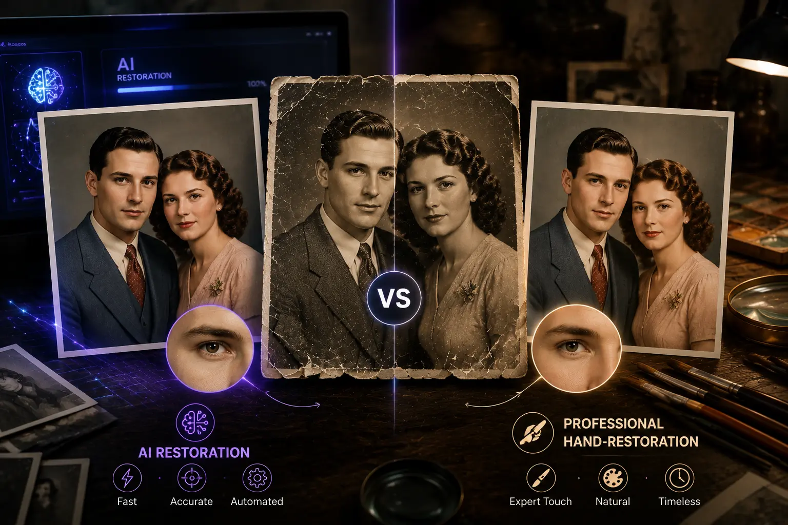 AI vs Professional Photo Restoration: Which Is Best for Old Photos?