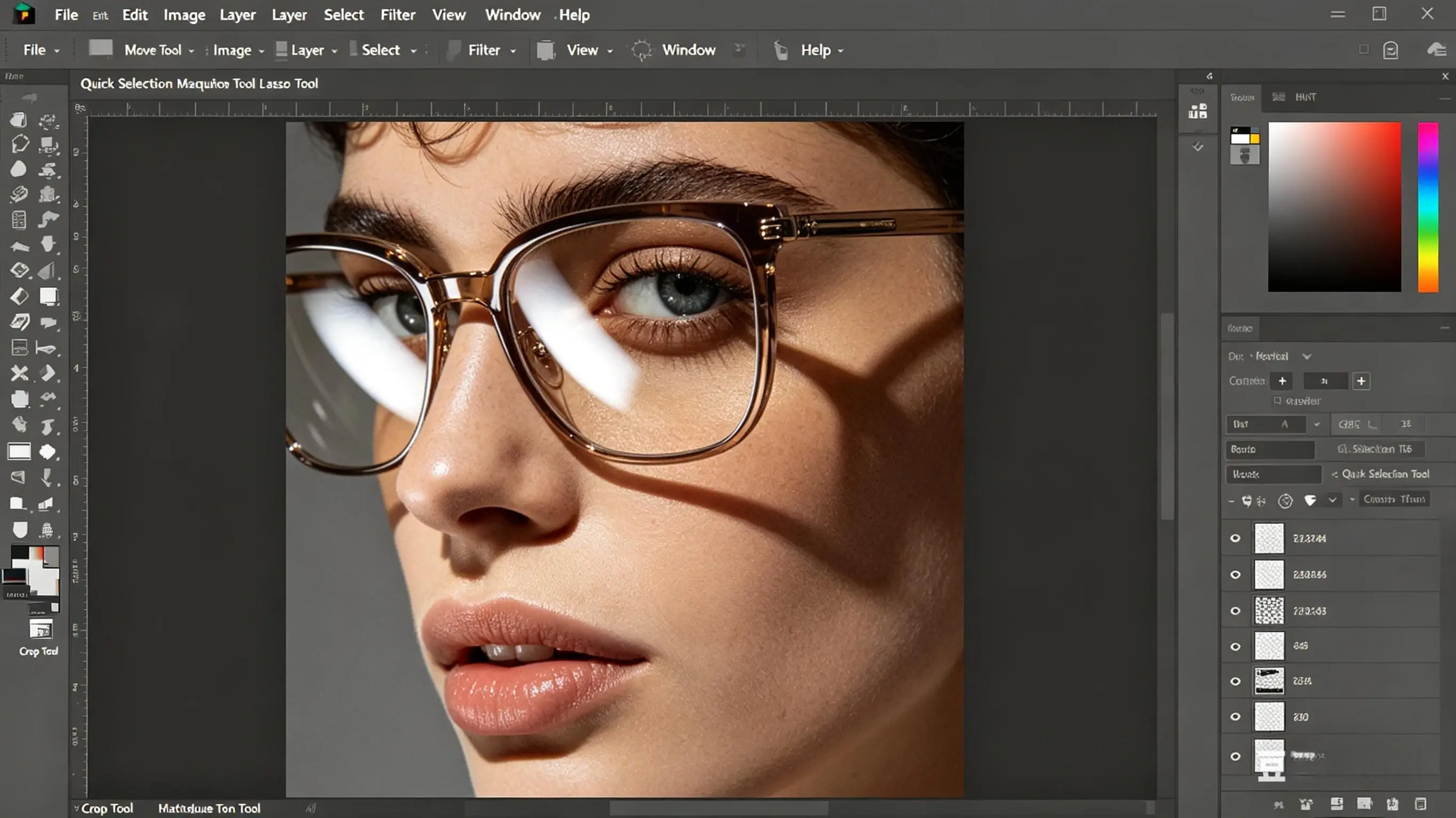 remove glare using photoshop