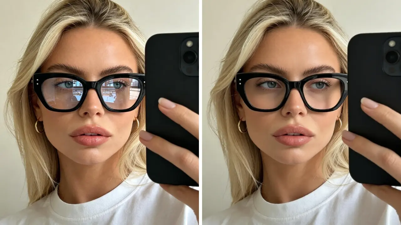 glasses glare remover