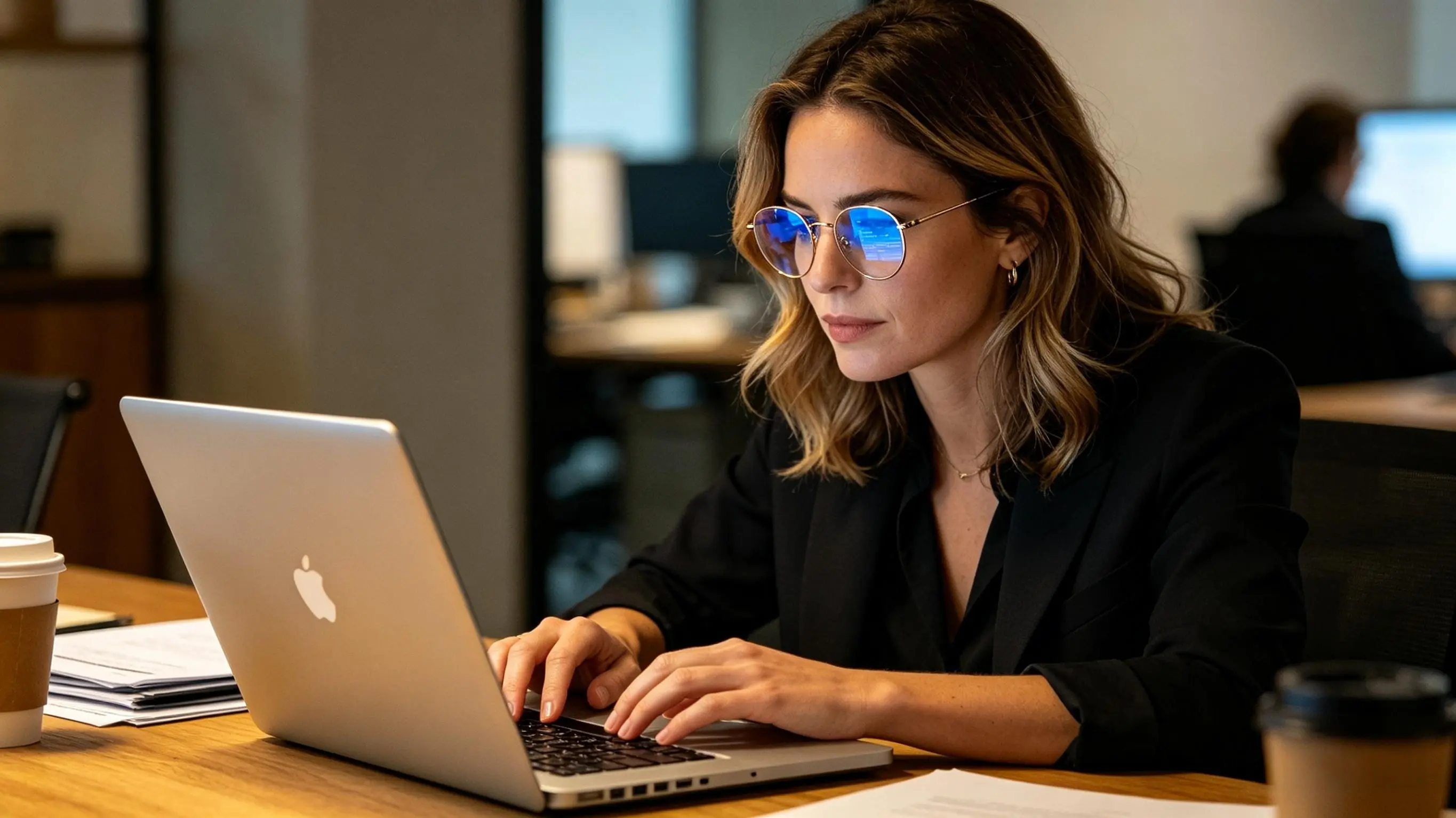 блики на очках