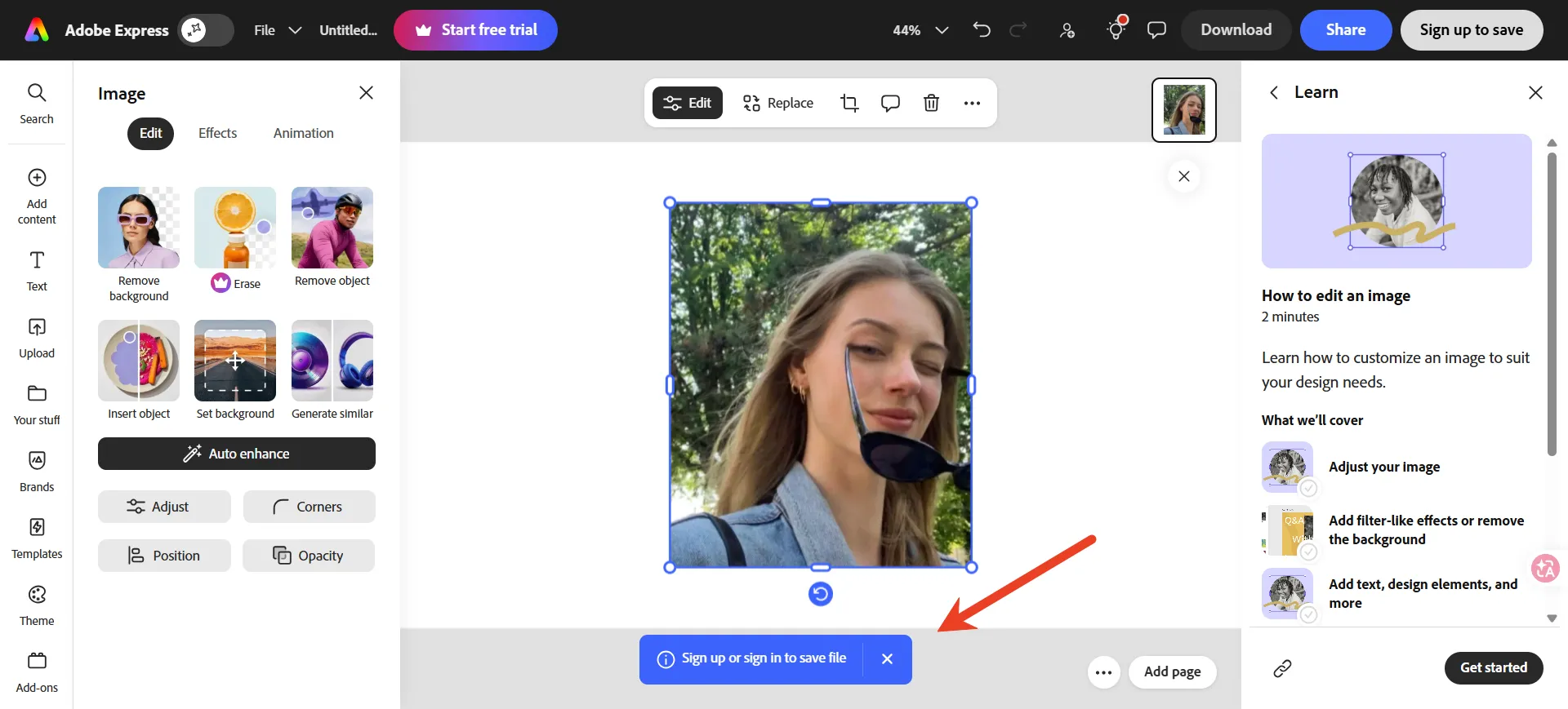 adobe ai unblur image