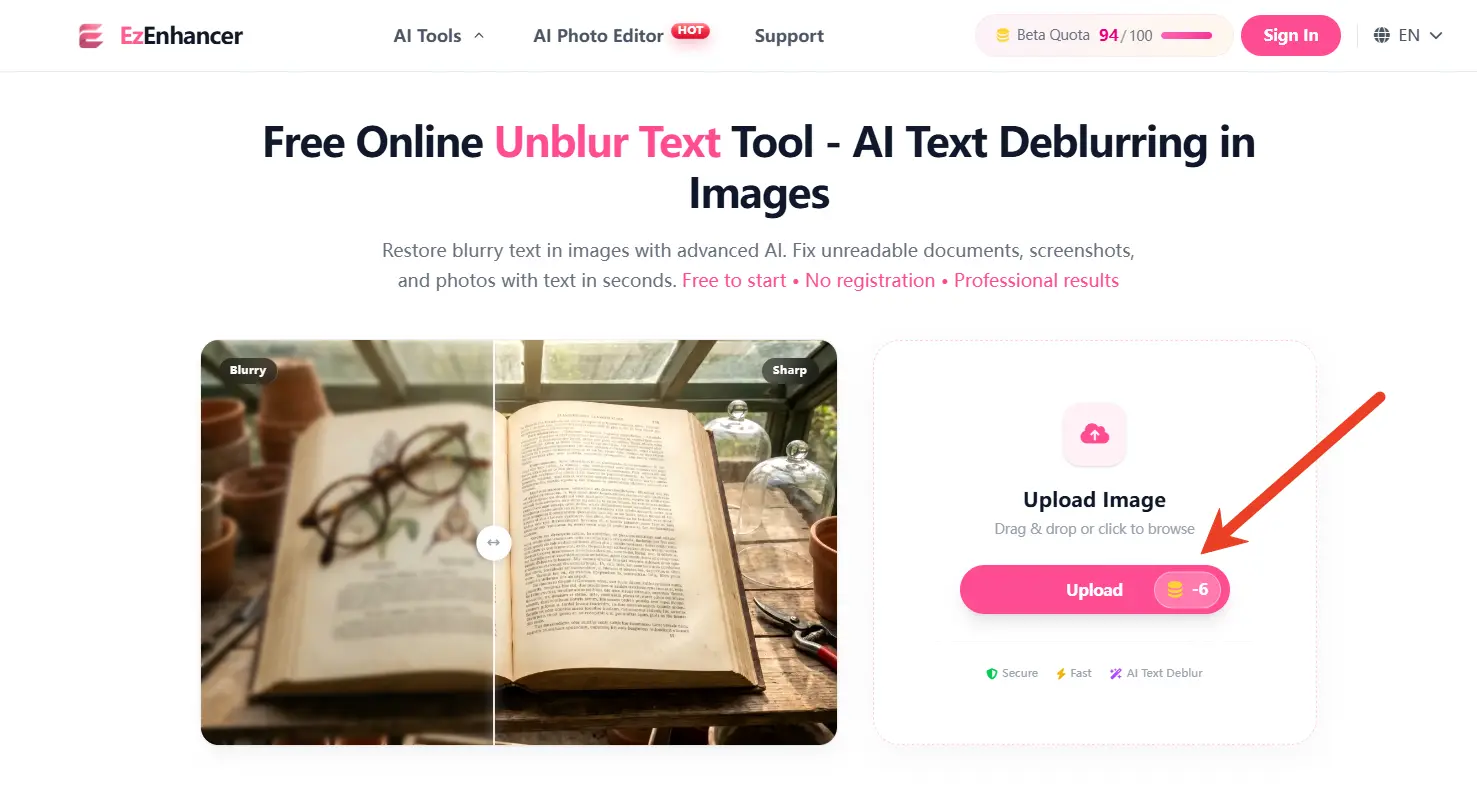 ezenhancer ai text unblur