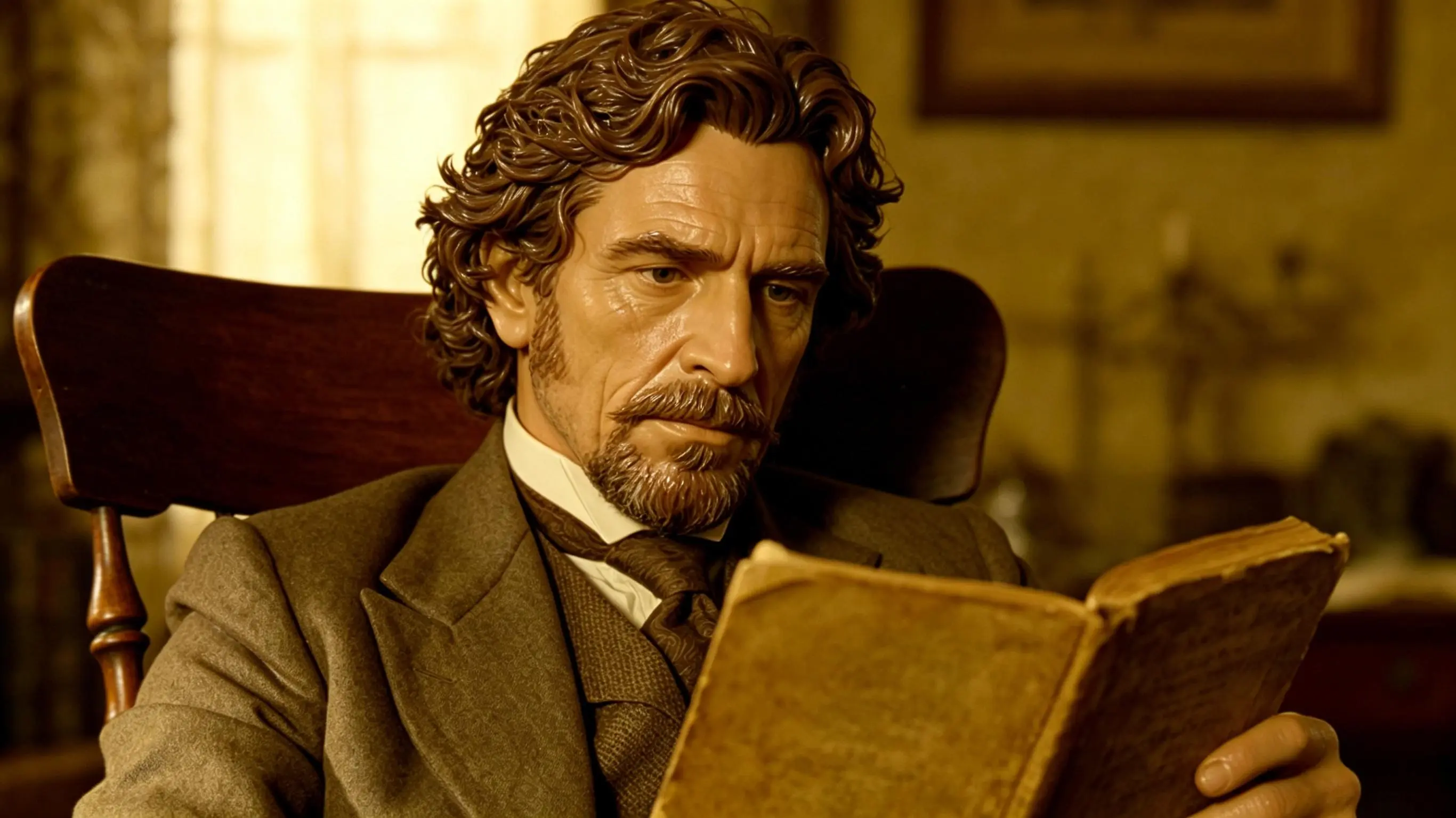 ロウのような肌